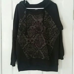 ***B2G1***DKNY Jeans Snake Print Black Hoodie